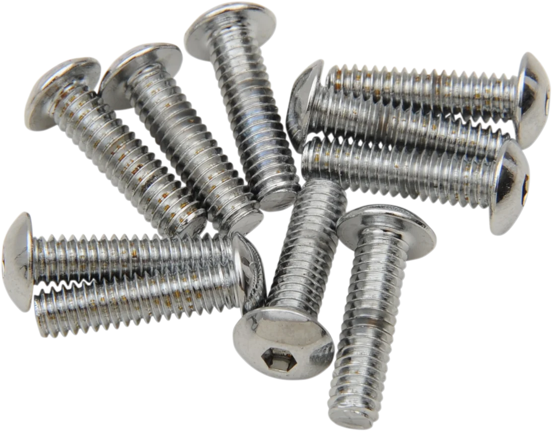 Next-Generation DRAG SPECIALTIES Bolts - Button Head - 8-32 x 1 2 - 10 Pack MPB261 Traditional