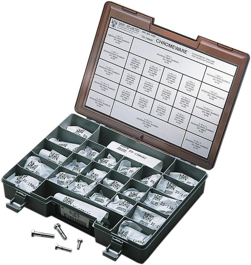 Contemporary DRAG SPECIALTIES Head Bolt Assortment - Hex - Coarse-Thread - Kit MK147 Optimized