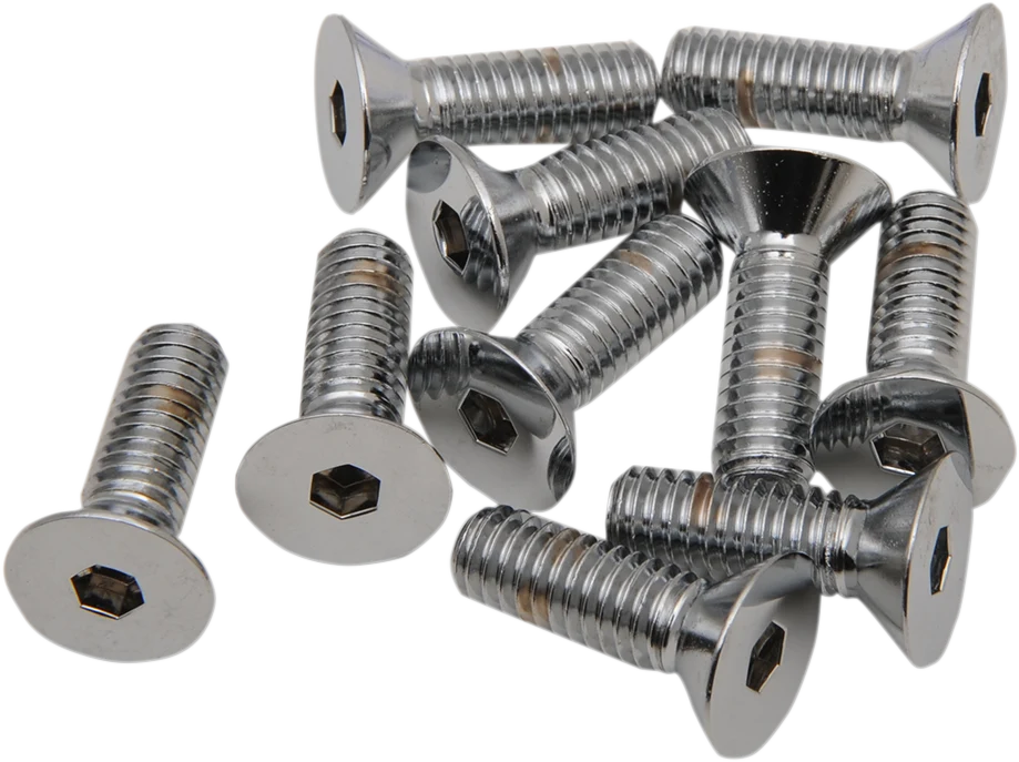 Pure DRAG SPECIALTIES Bolts - Flat-Head - Chrome - 5 16-18 x 1 MPB579 Fashionable