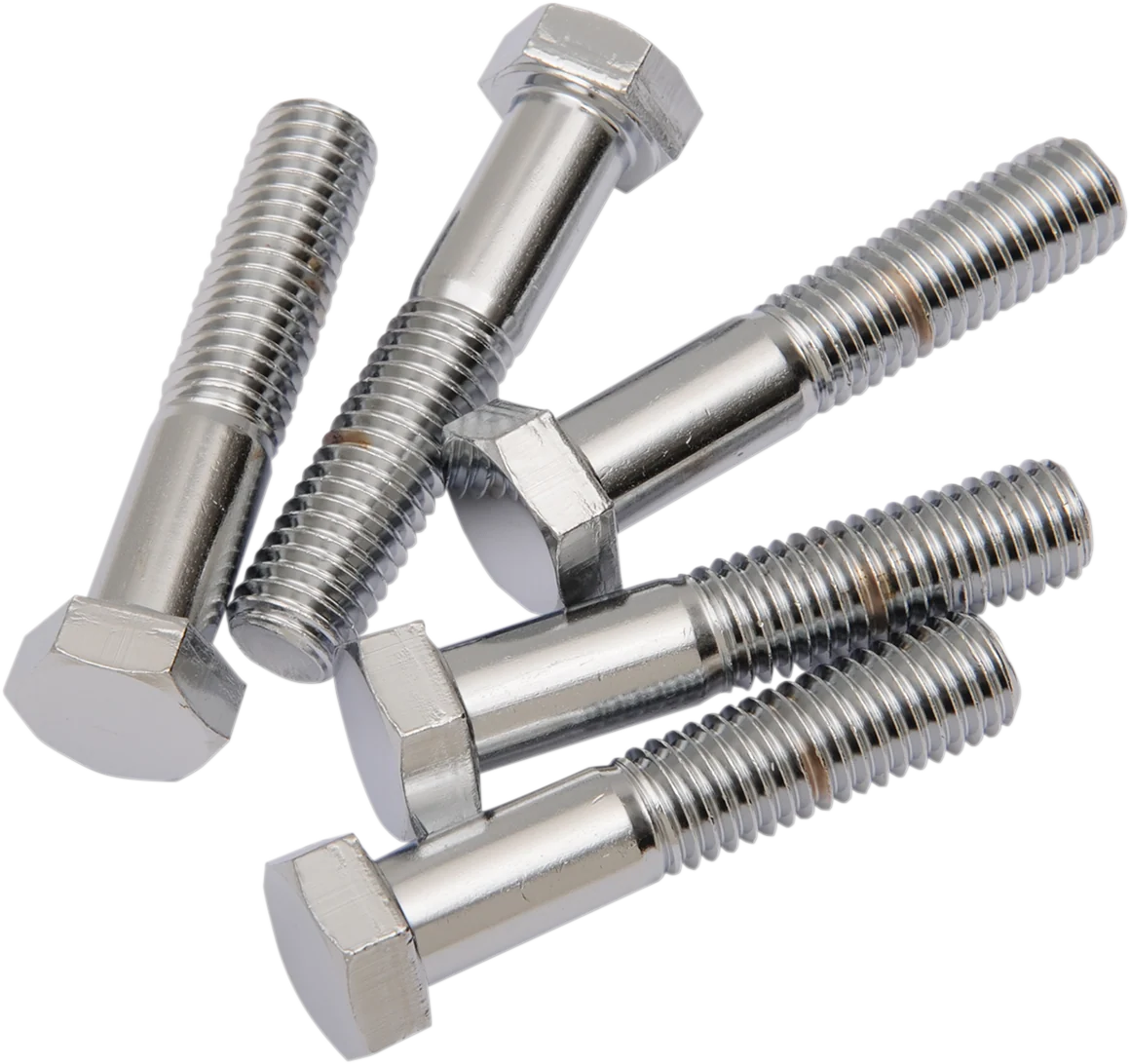 Long-Lasting DRAG SPECIALTIES Bolts - Hex-Head - Chrome - 1 2 -13 x 2-3 4 MPB678 Official