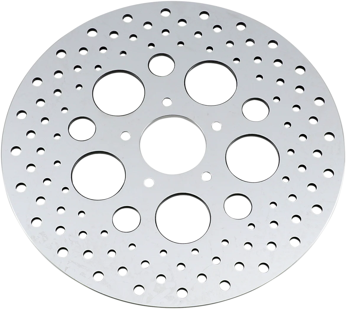 Secure DRAG SPECIALTIES Drilled Brake Rotor - Front - 11.5 - Harley-Davidson 060185ASP-BC648 Certified