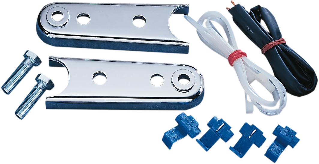 Exceptional DRAG SPECIALTIES Turn Signal Relocation Kit - '84-'01 FXST 20-0369-BC251 Durable