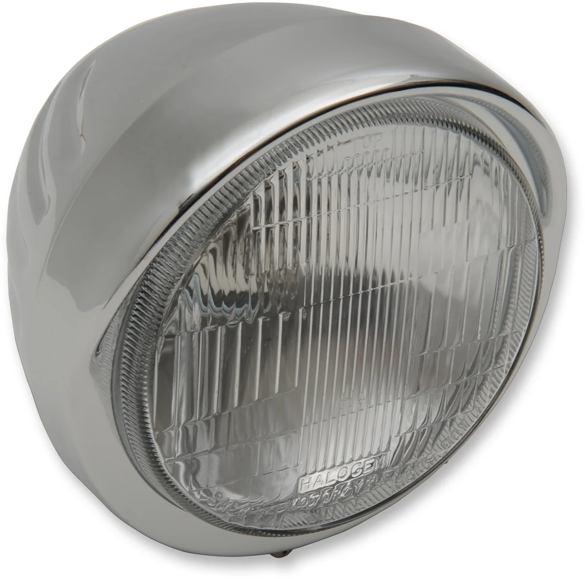 Green DRAG SPECIALTIES Headlight with Visor 5-3 4 - Grooved 20-0335D-BX-LB1 Outstanding