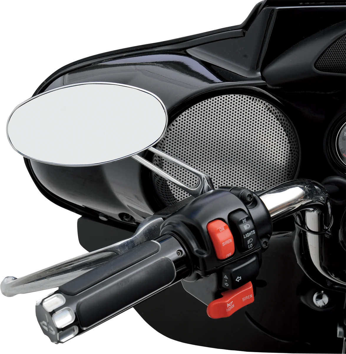 Official DRAG SPECIALTIES Mirror - Stealth I - Side View - Oval - Chrome 302166-BC3N-BX2 Professional
