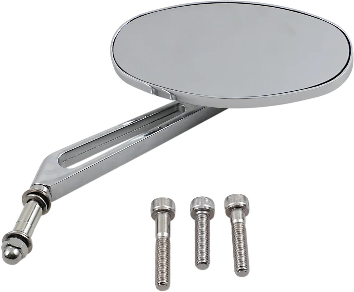 Premium DRAG SPECIALTIES Mirror - Stealth I - Side View - Oval - Chrome 302150-BC3N-BX2 Advanced