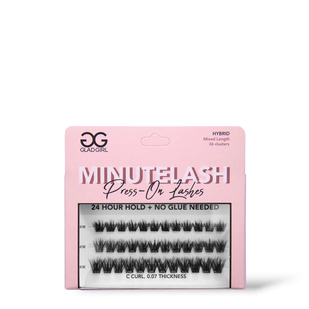 Secure MinuteLash Press-On Lashes - 36 Pre-glued Clusters Consistent
