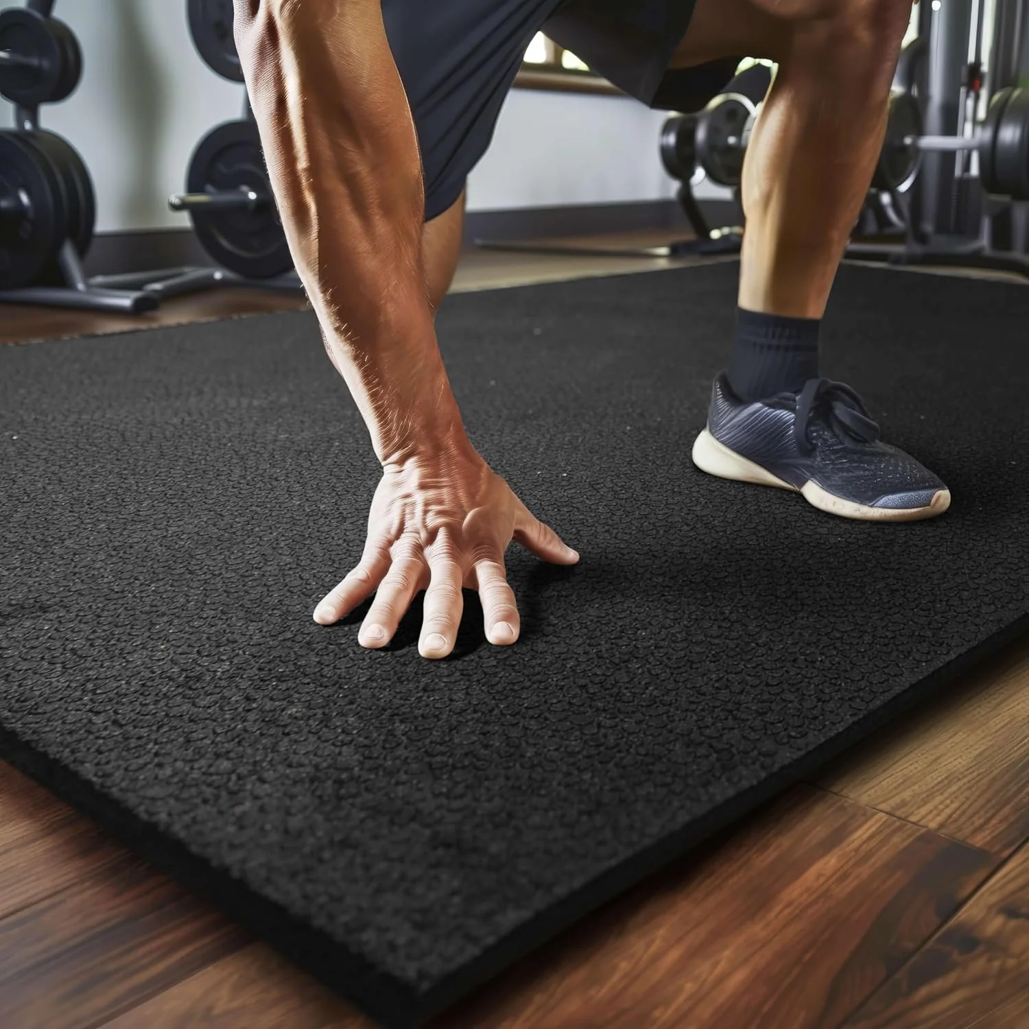 Dependable Mohawk Home Heavy Duty Rubber Stall Mat - Gym Floor- Under Dog Crate - All Purpose Utility 3' x 4' - 1 2 Thick Pack of 10 Official