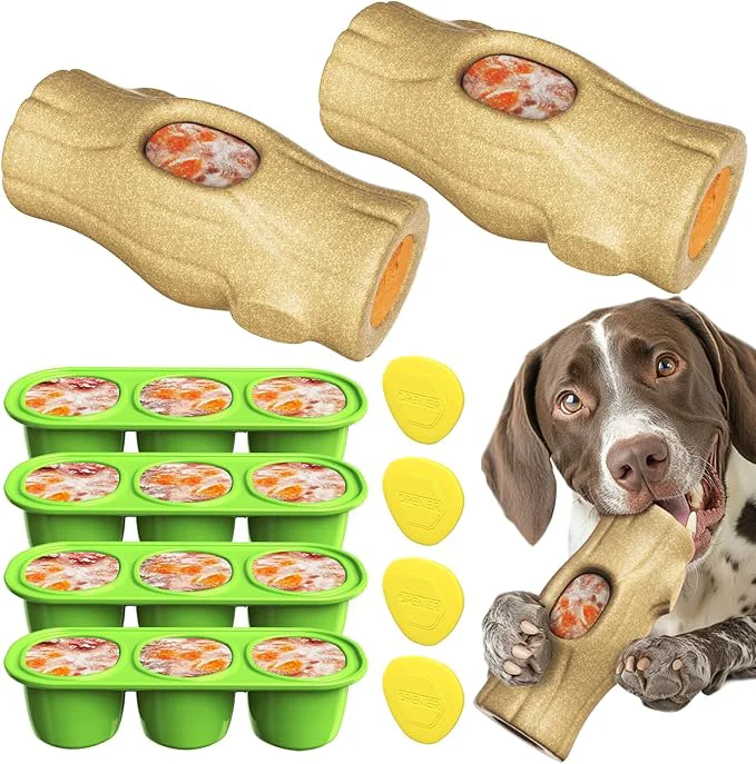 Minimalist 2-Pack Indestructible Chew Toys for Aggressive Chewers - Dog Toys to Keep Them Busy with Durable Nylon Treat Dispenser to Relieve Boredom AnxietyAbout This Green