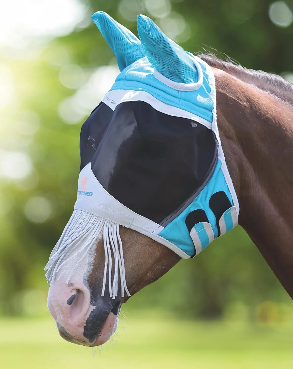 Original Design Shires Fine Mesh Horse Equine Fly Mask with Ears and Nose Optimized