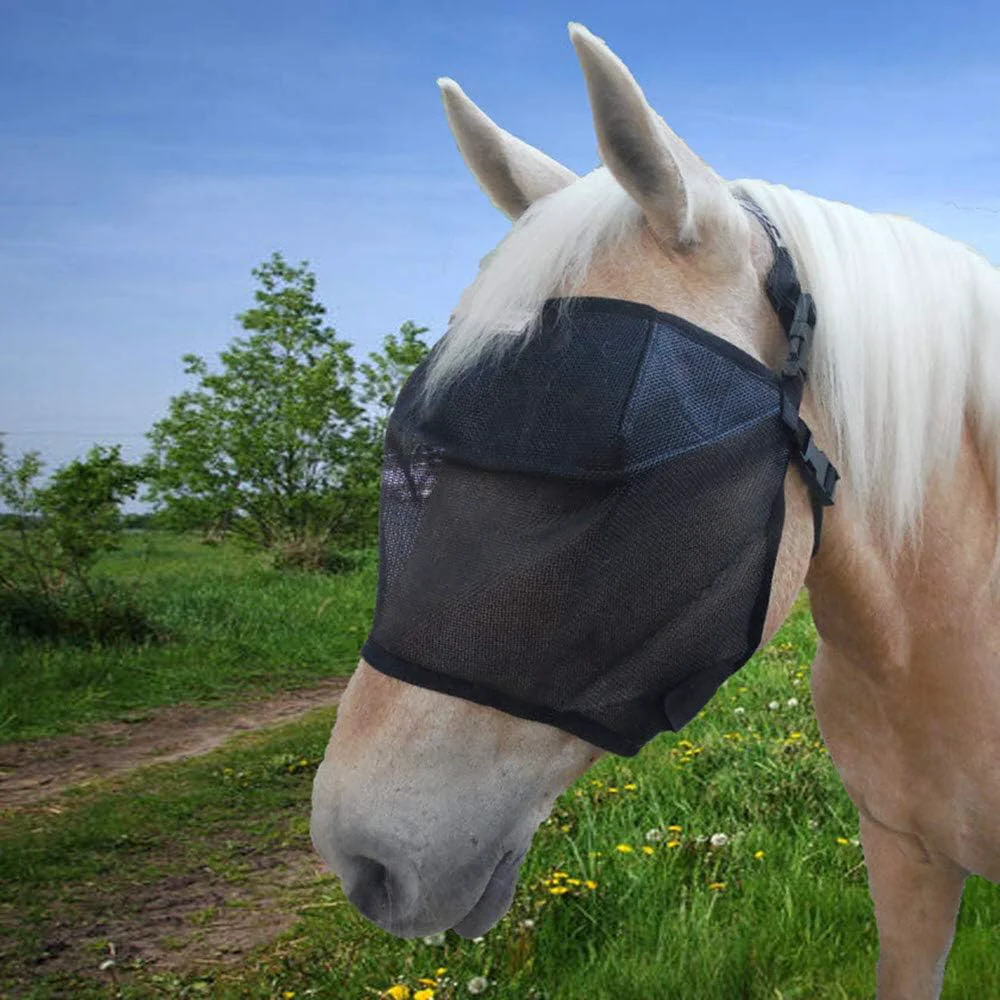 Exceptional EquiVizor 95 UV Eye Protection COB Standard Horse Fly Mask - Help with Uveitis Corneal Ulcer Light Sensitivity. Designed to Stay On Your Horse Off The Ground. Fast