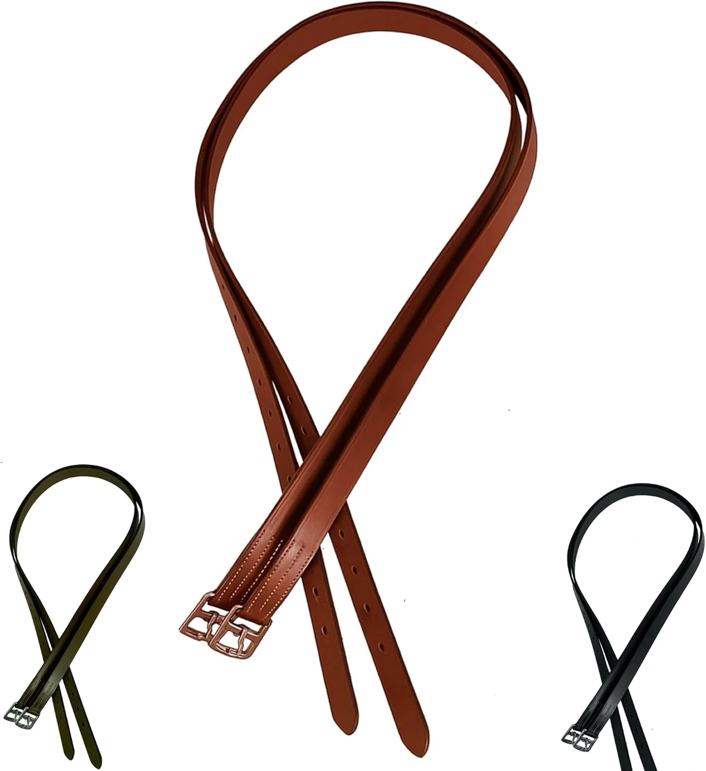 Comfortable Majestic Ally Leather English Stirrup Leather Pair Practical