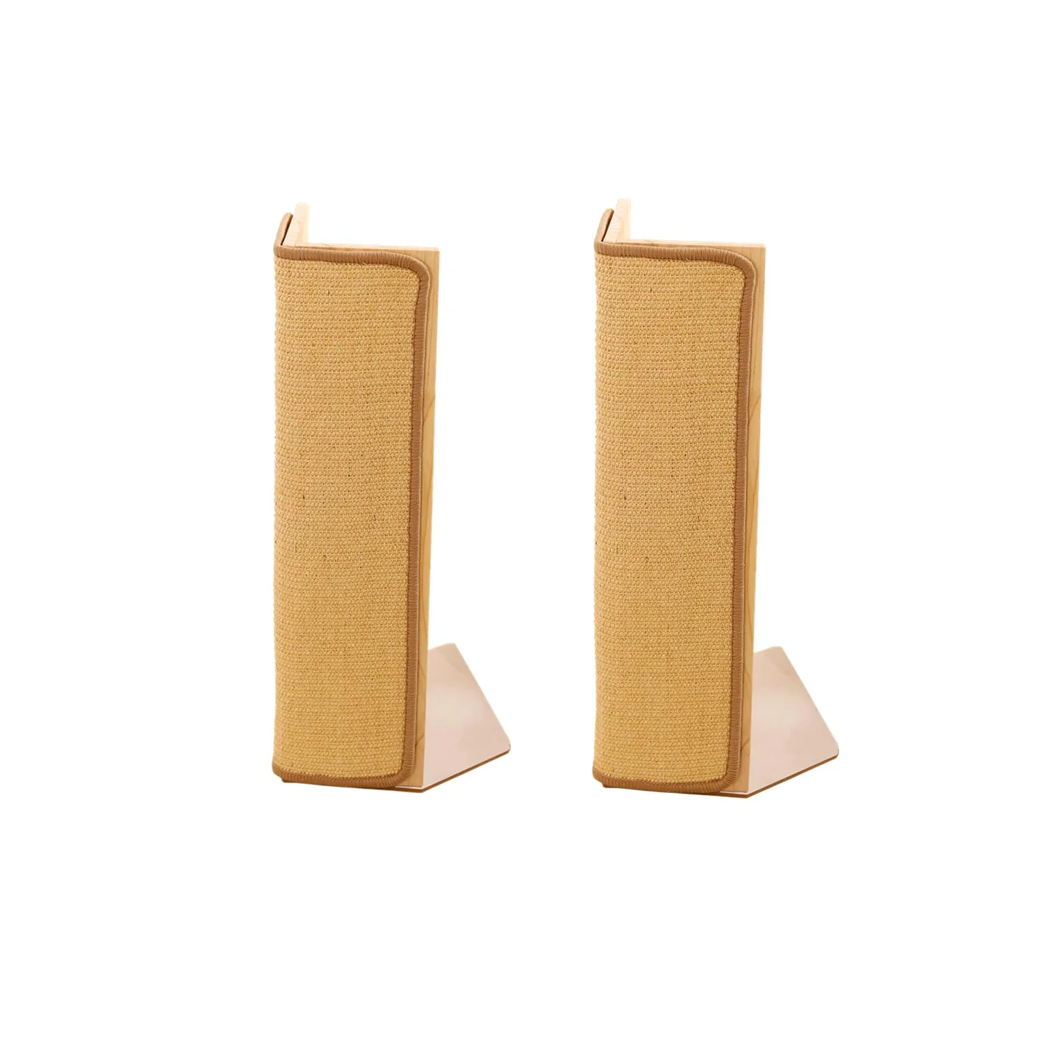 Reusable SHENGOCASE 2-Pack 24.5-in Tall Corner Cat Scratcher — Replaceable Sisal Pads Couch Protection Fine