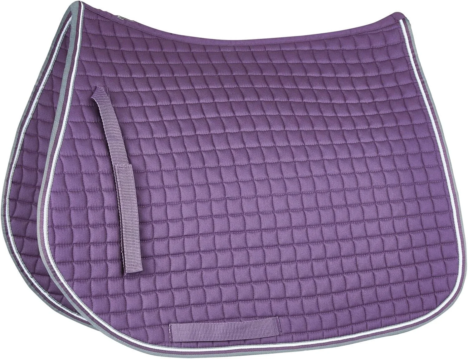 Dependable HORZE Adepto Padded All Purpose Quilted Equestrian Saddle Pad for Horses with Two-Tone Trim Top-Quality