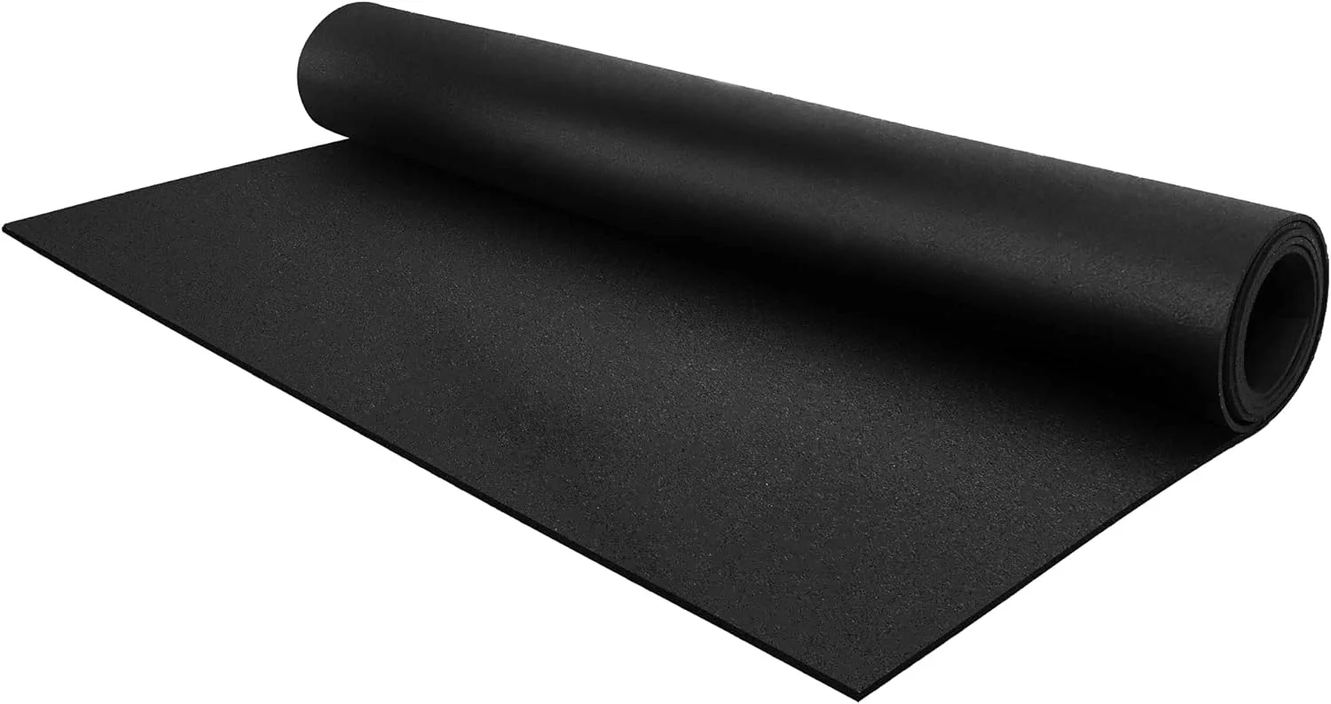 Durable Flooring Inc's 1 4 Thick Tough Rubber Flooring Roll Flexible Recycled Rubber Floor Mats for Home Gym Heavy Duty Rubber Mat for Home Gyms Sheds Horse Stall Mat or Trailer Refined