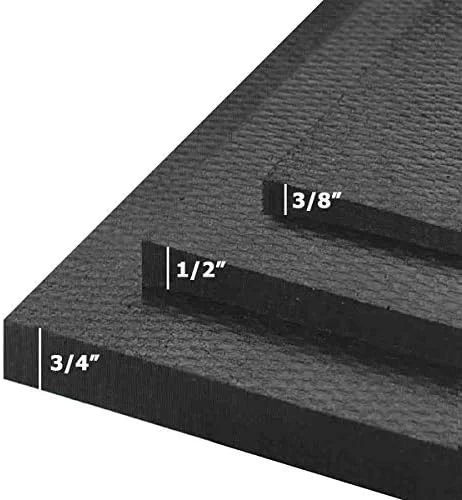Reliable American Floor Mats - Heavy Duty Stall Tiles - Stable Horse Tiles - Thick Durable Rubber Flooring Solid Black 14' x 20' Set 3 8 Thick 70 Tiles Total