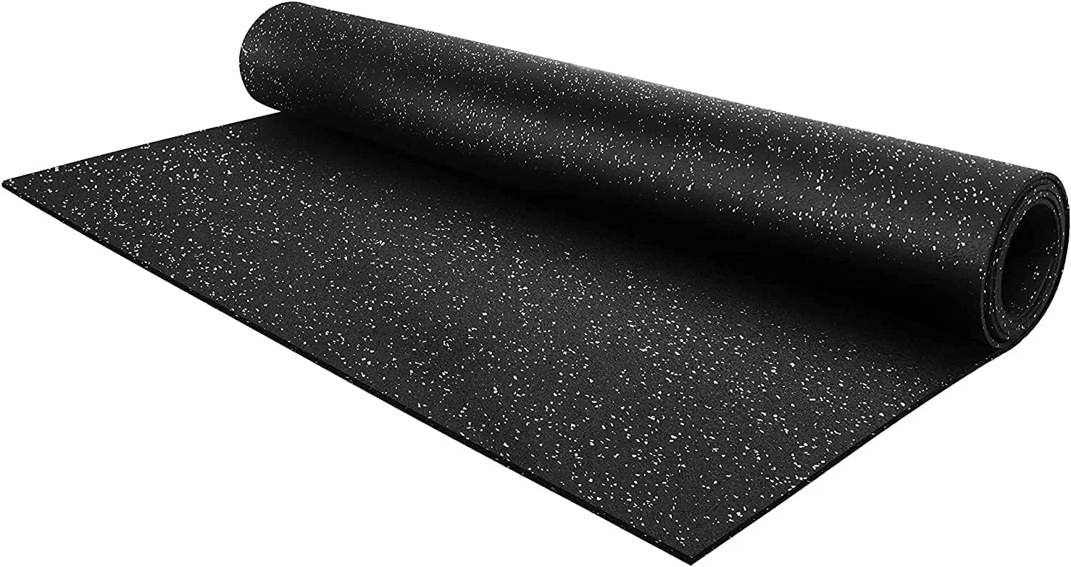 Specialty Flooring Inc's 1 4 Thick Tough Rubber Flooring Roll Flexible Recycled Rubber Floor Mats for Home Gym Heavy Duty Rubber Mat for Home Gyms Sheds Horse Stall Mat or Trailer Modern