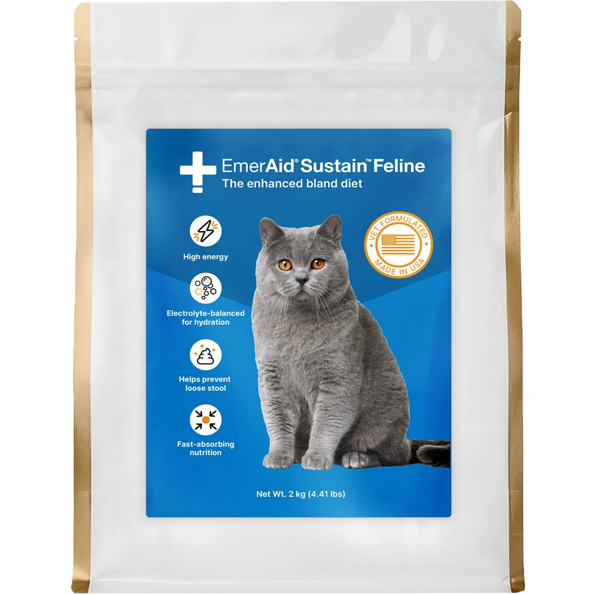 Selected EMERAID Sustain Feline Recovery Food for Cats – 2 kg Vet-Formulated Made in USA Optimized