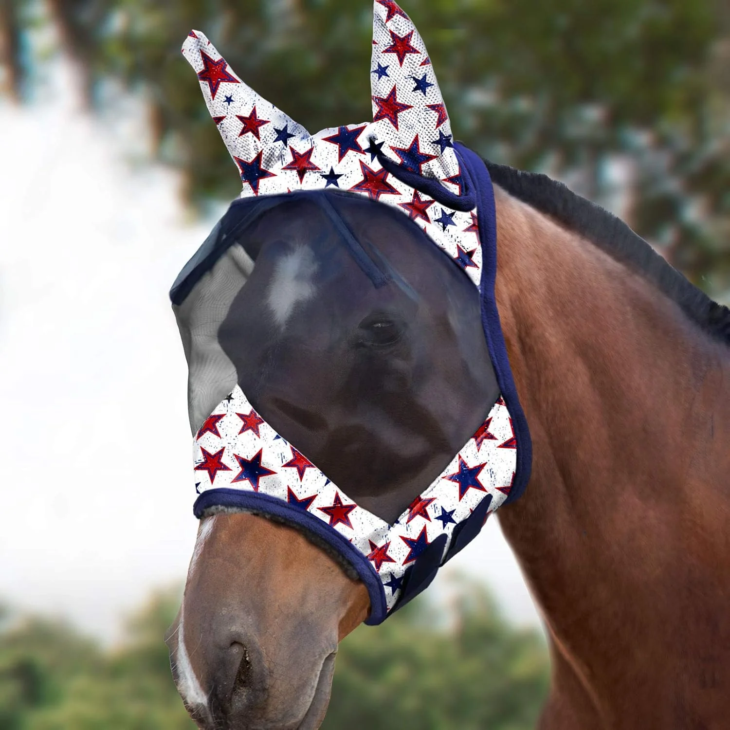 Proven Harrison Howard LumiVista Horse Fly Mask Standard with Ears Innovative