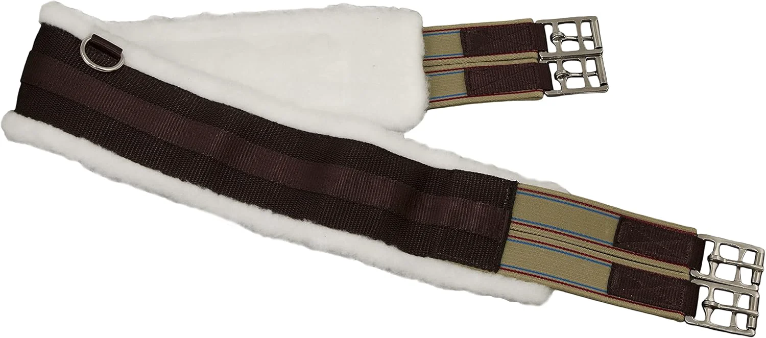 Verified Fleece English Girth with Double Elastic 30 to 58 Effective