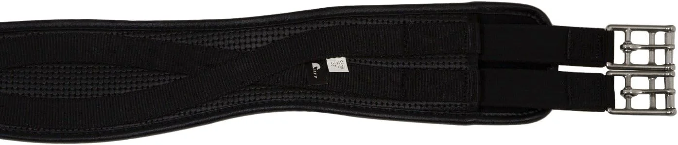 Organic PVC Contoured English Girth with Double Elastic 32 to 58 Advanced