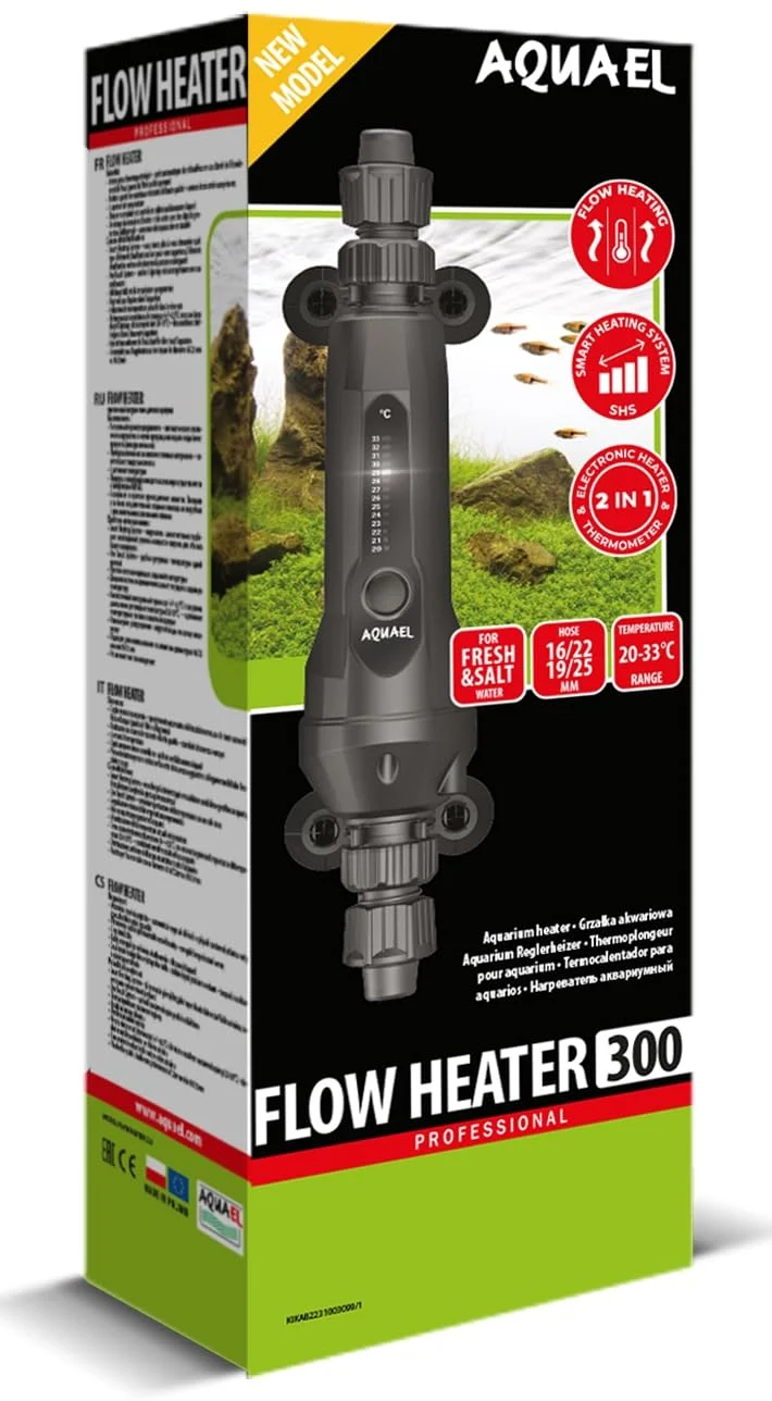Luxury Aquael Inline Flow Heater 300W – External Mount Aquarium Heating Environmentally Friendly