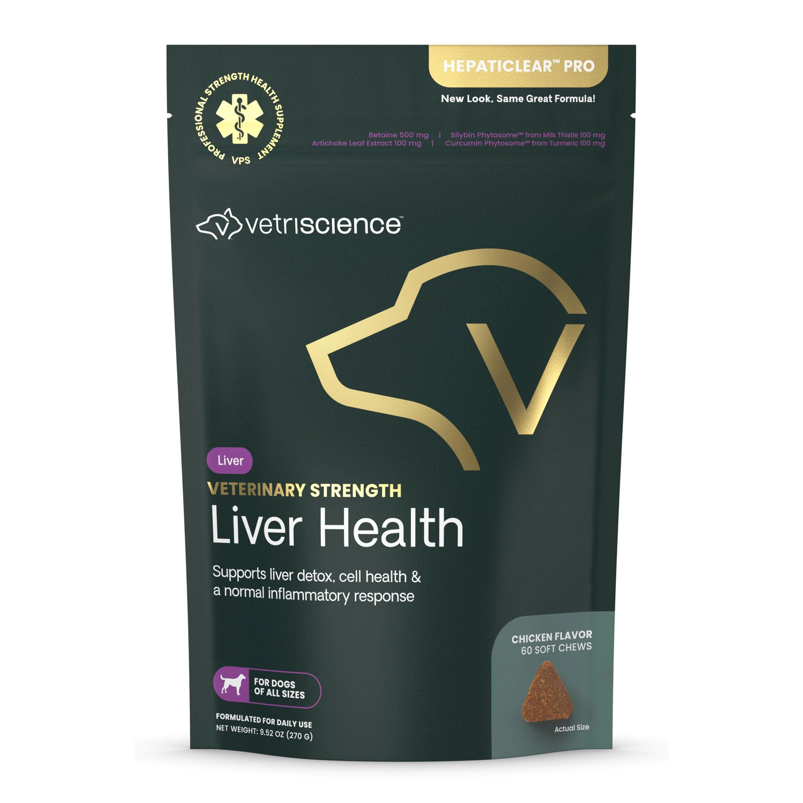 Comfortable VetriScience Veterinary Strength Liver Health Chews for Dogs – Detox Immune Support 60 Count Fast