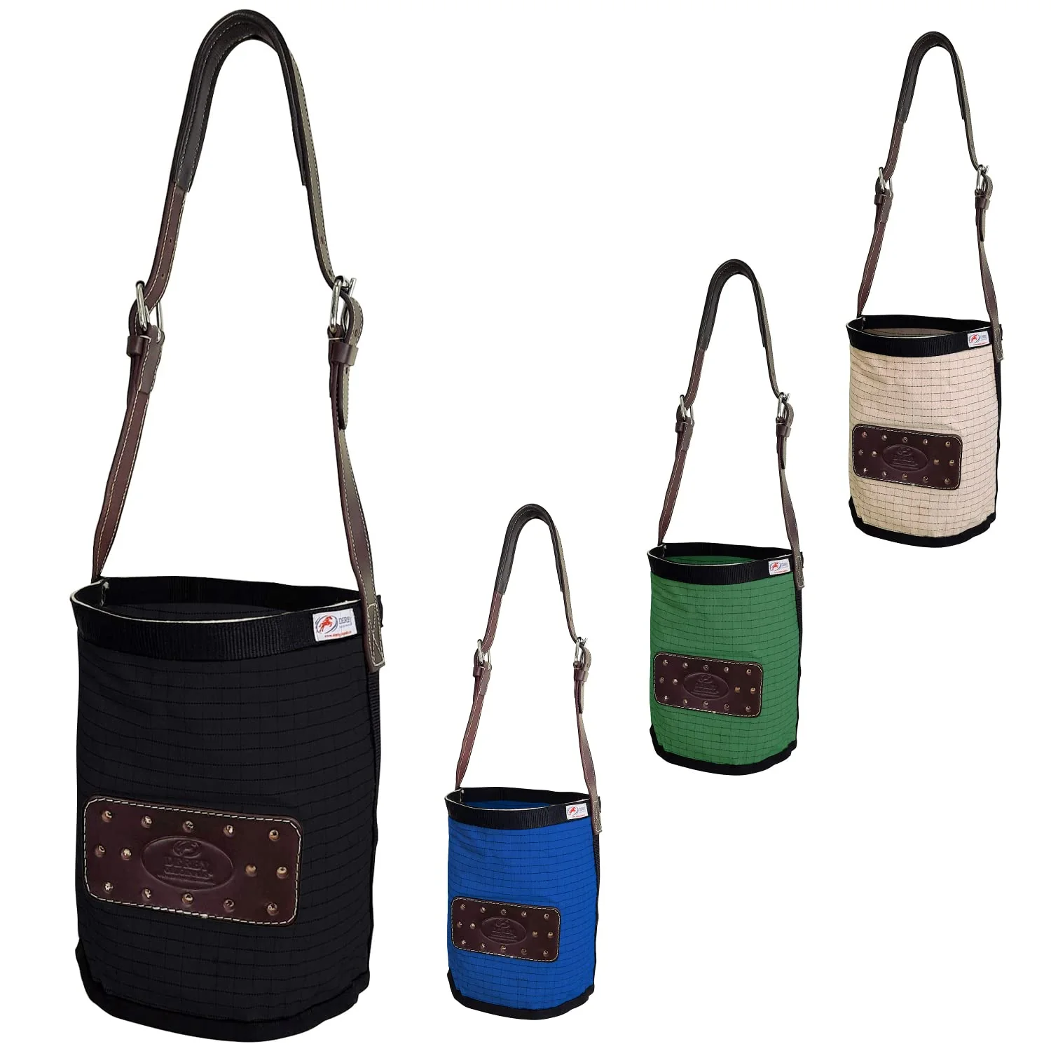 Modern Derby s Ripstop 24oz Canvas Feed Bag – No-Spill Design Padded Noseband Breathable Comfort First-Class