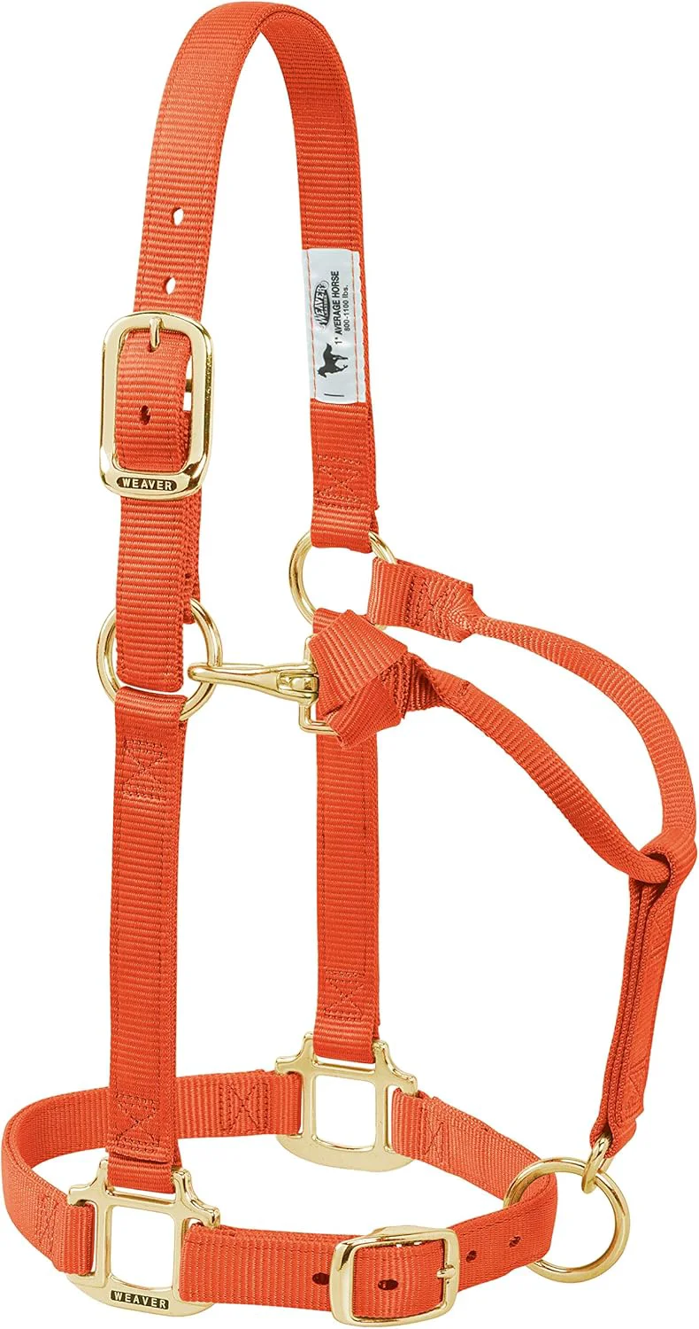 Prestigious Weaver Leather Adjustable Nylon Horse Halter Natural