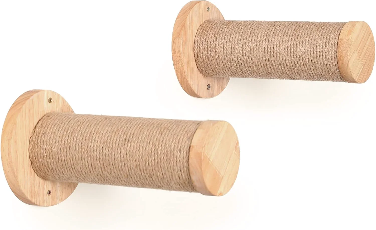 Professional FUKUMARU Cat Wall Furniture 11.8 Inch Cats Steps for Drywall Kitten Stairs for Wall Mounted with Jute Scratching Kittens Shelf 2 of Pack Trendy