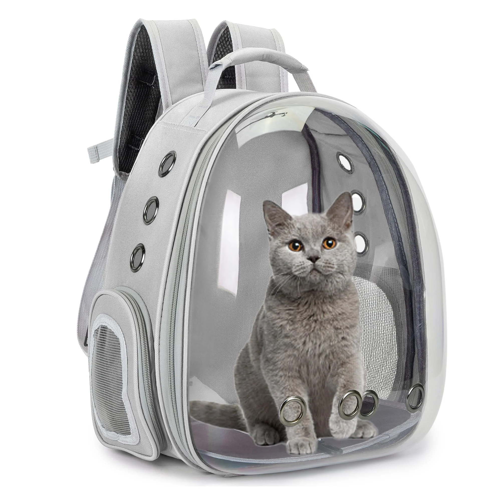Selected Cacihato Cat Bubble Backpack Carrier – Airline- Pet Travel Backpack for Small to Medium Pets Gray Enhanced