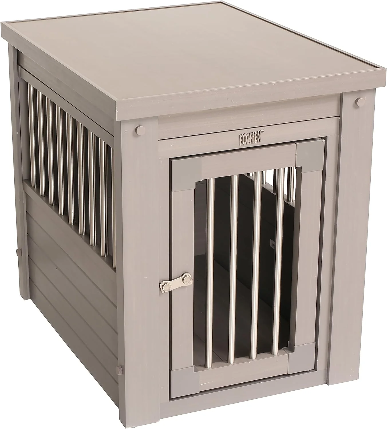 Fast New Age Pet ecoFLEX Pet Crate End Table Small Grey Model EHHC405S Minimalist
