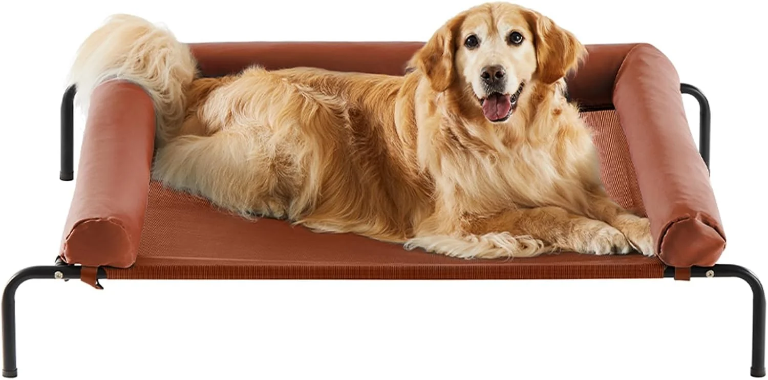 Specialty RRPETHOME Large d Cooling Dog Bed Raised Dog Cot Beds for Large Dogs d Outdoor Pet Cot Chew Proof Portable Cooling Pet Cot with Skid-Resistant Feet and Breathable Mesh Consistent
