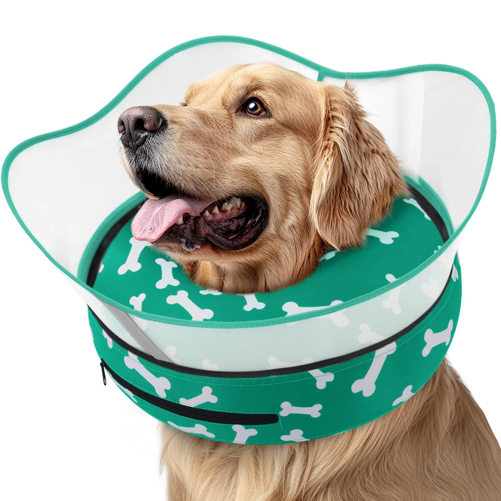 Detailed Supet Raised Inflatable Dog Cone Collar – Soft Donut Recovery Collar for Dogs Stop Licking After Surgery Environmentally Friendly