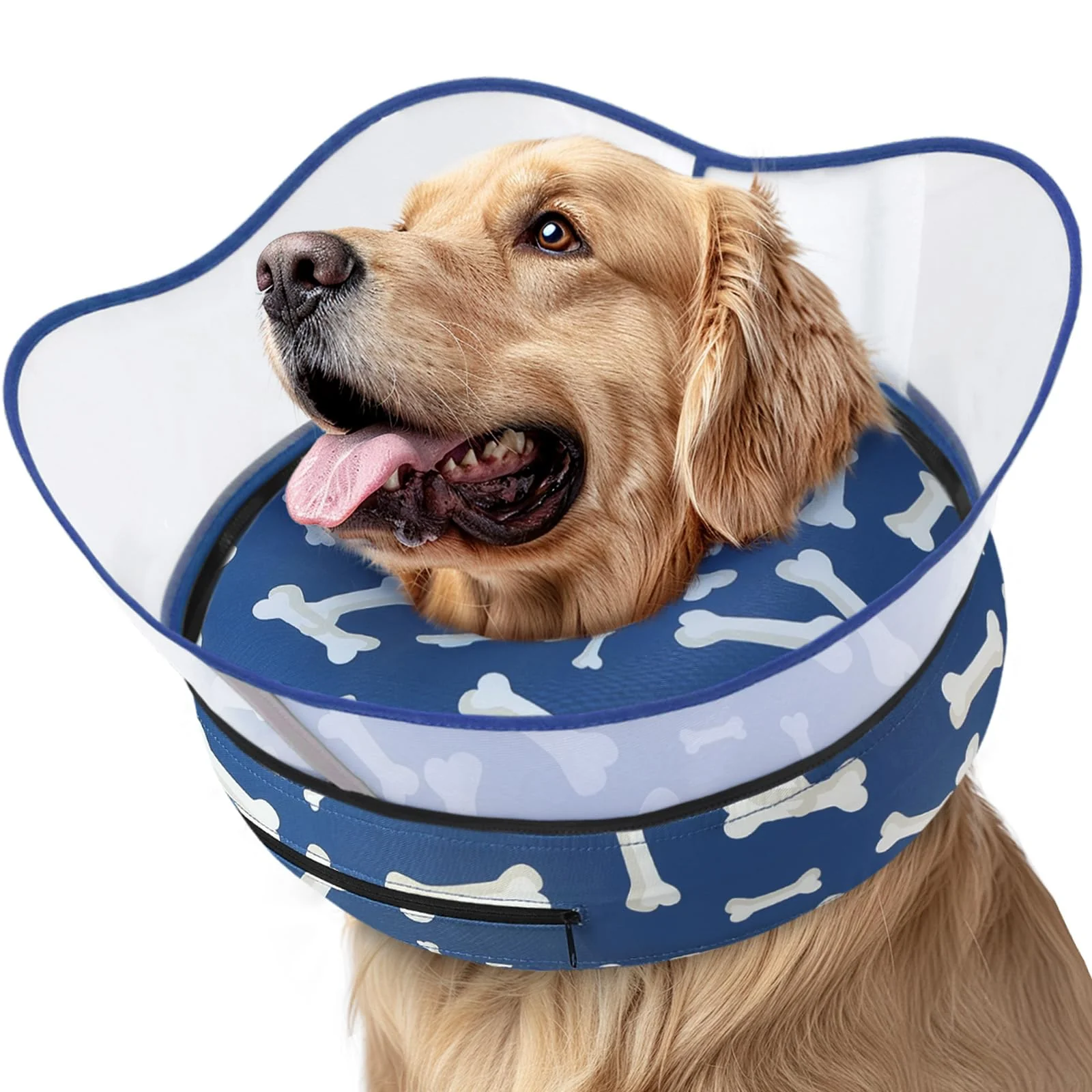 Consistent Supet Raised Inflatable Dog Cone Collar — Donut Shape Adjustable Washable Exceptional
