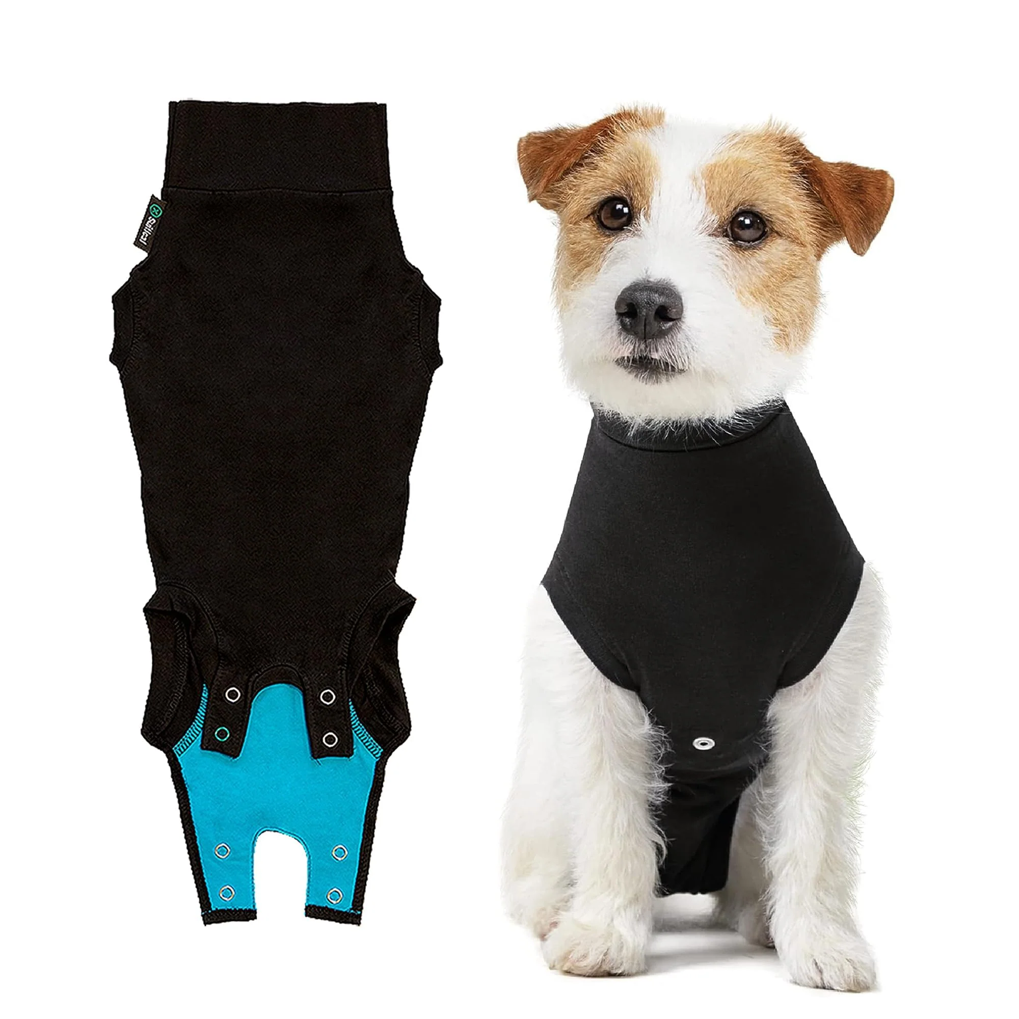 Smooth Suitical Recovery Suit for Dogs – Medium Black 21.7–27.2 in – Breathable Cone- Post-Surgery Comfort Advanced