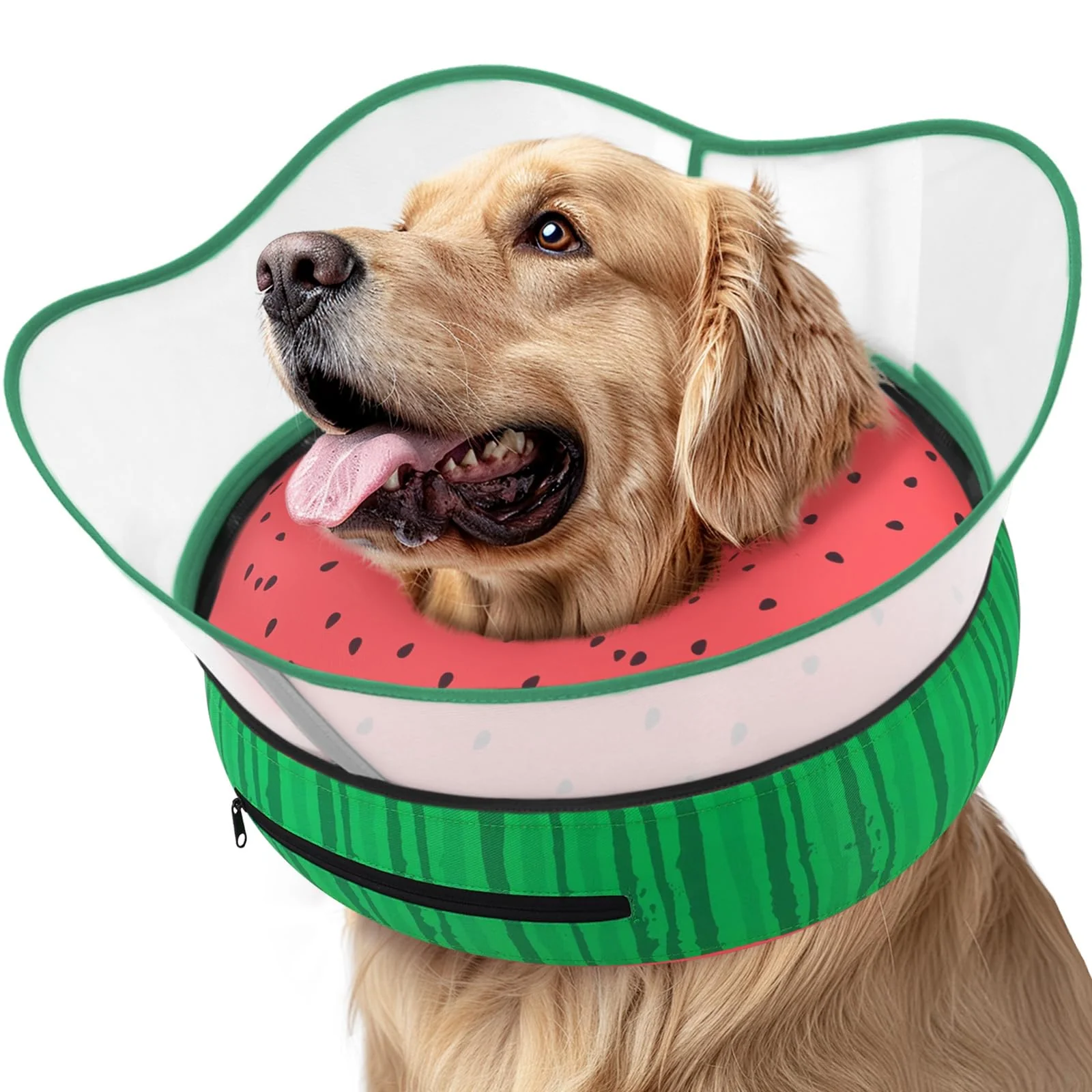 Stylish Supet Raised Inflatable Dog Cone Collar – Soft Donut Shield for Post-Surgery Recovery All Sizes