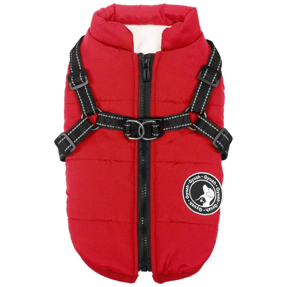 Outstanding Gyuzh Dog Coat with Harness — Waterproof Winter Jacket for All-Sized Dogs Elegant