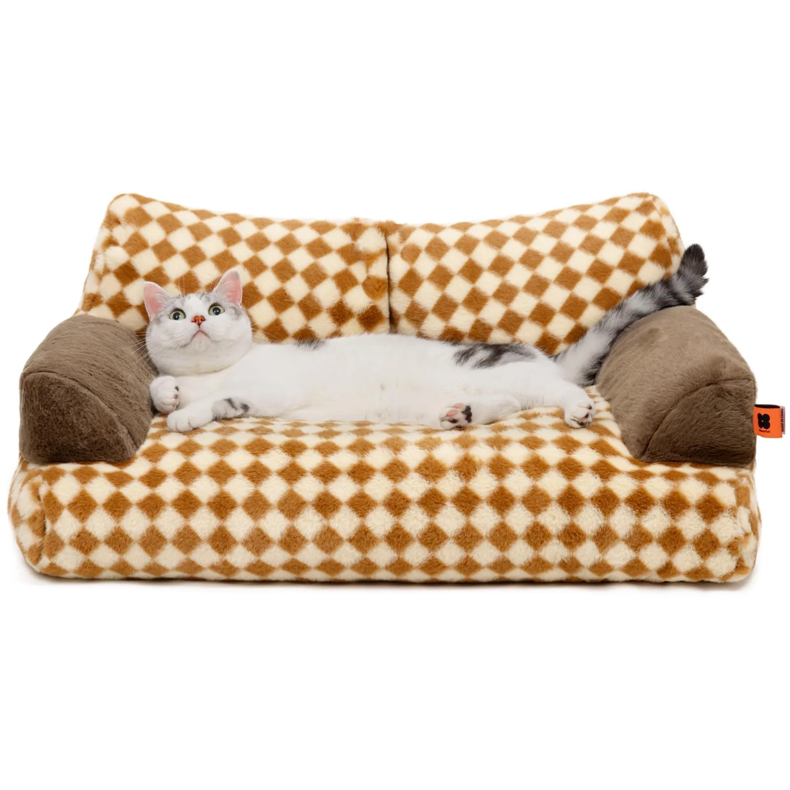Modern MEWOOFUN Cat Bed for Indoor Cats – Washable Non-Slip Cozy Sofa 26×19×13 in Outstanding