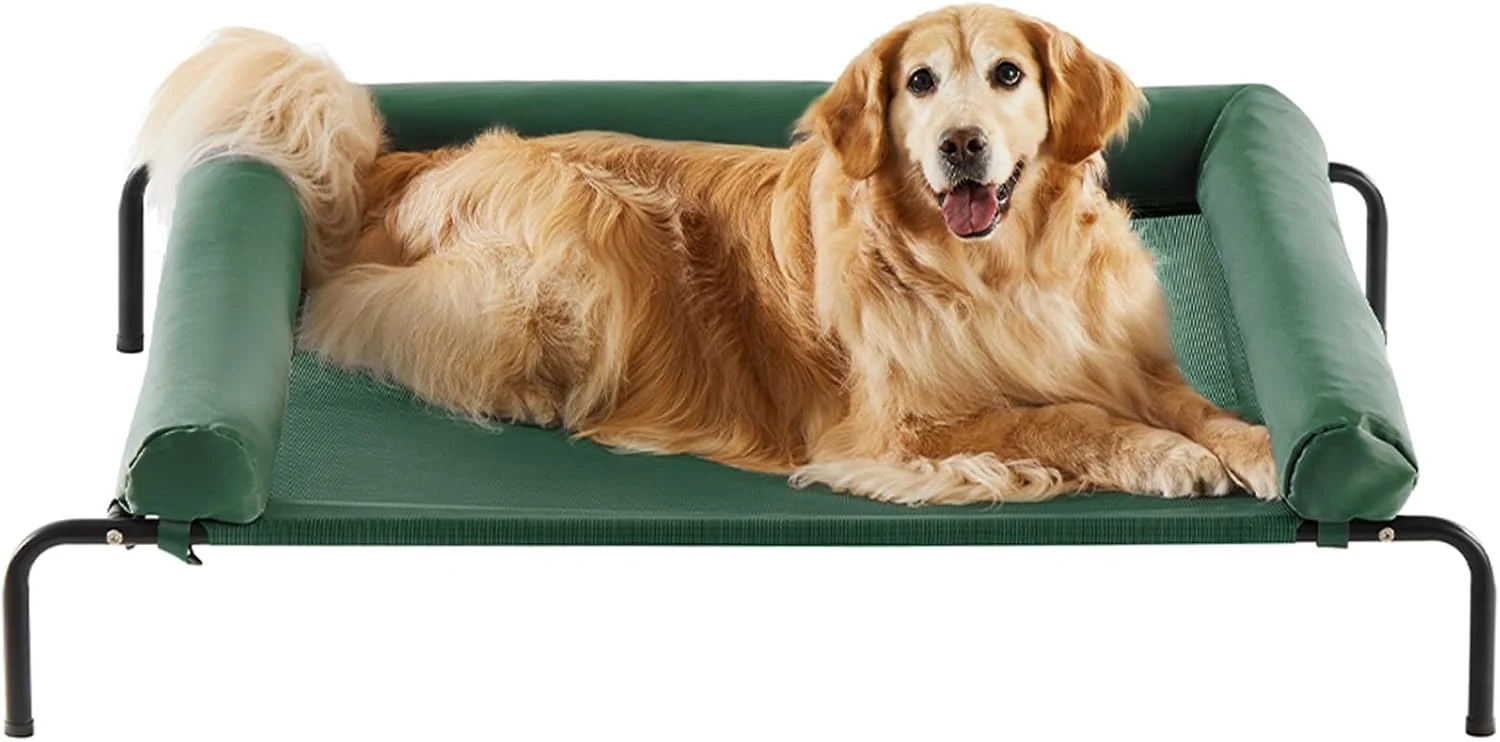 Responsible RRPETHOME Large d Cooling Dog Bed Raised Dog Cot Beds for Large Dogs d Outdoor Pet Bed Chew Proof Portable Cooling Pet Cot with Skid-Resistant Feet and Breathable Mesh Modern