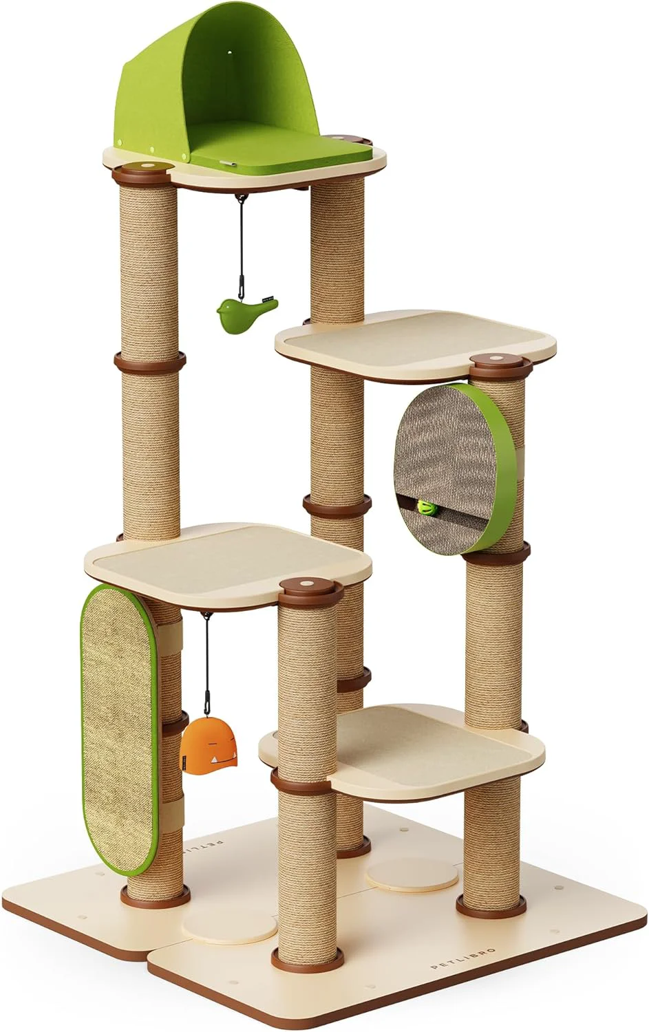 Luxury PETLIBRO Infinity Cat Tree Tower for Indoor Cats Modular Design with Cat Bed Toy Felt Pads Sisal Scratching Posts 2-Second Setup Sturdy Multi-Level Activity Center Cat Condo for Any Room Unique