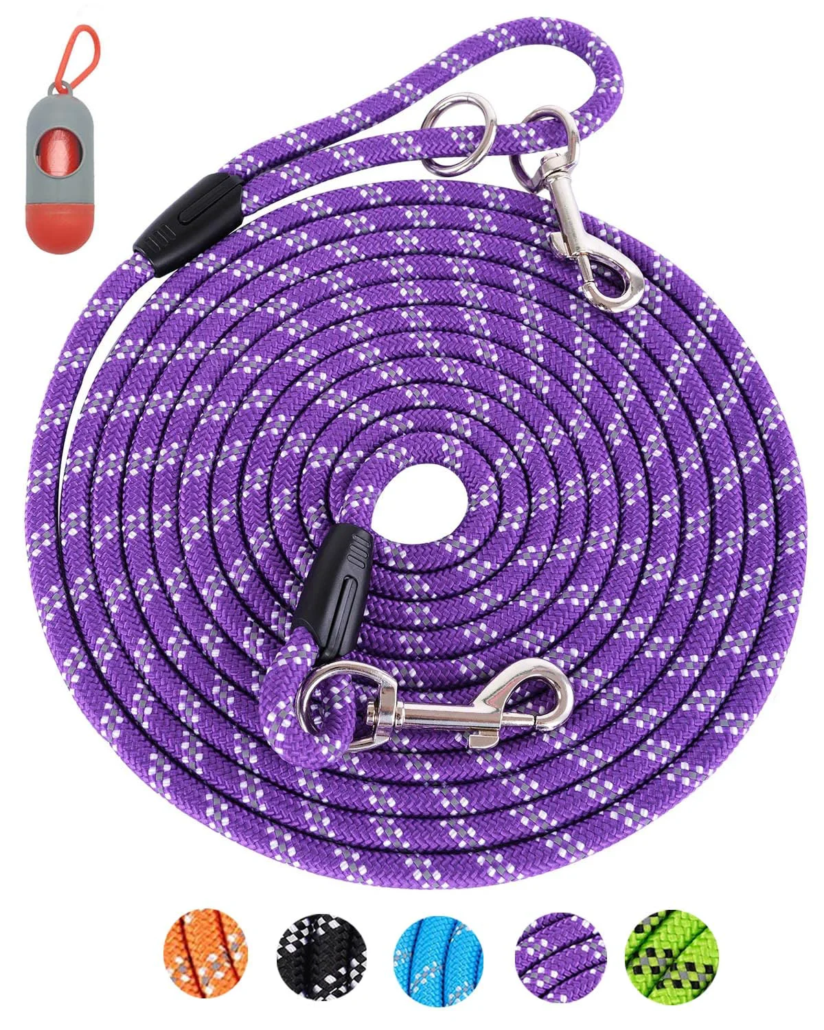 Enhanced Lanwandeng 100ft Extra Long Dog Leash – Reflective Tie-Out Cable for Training Outdoor Fun Official