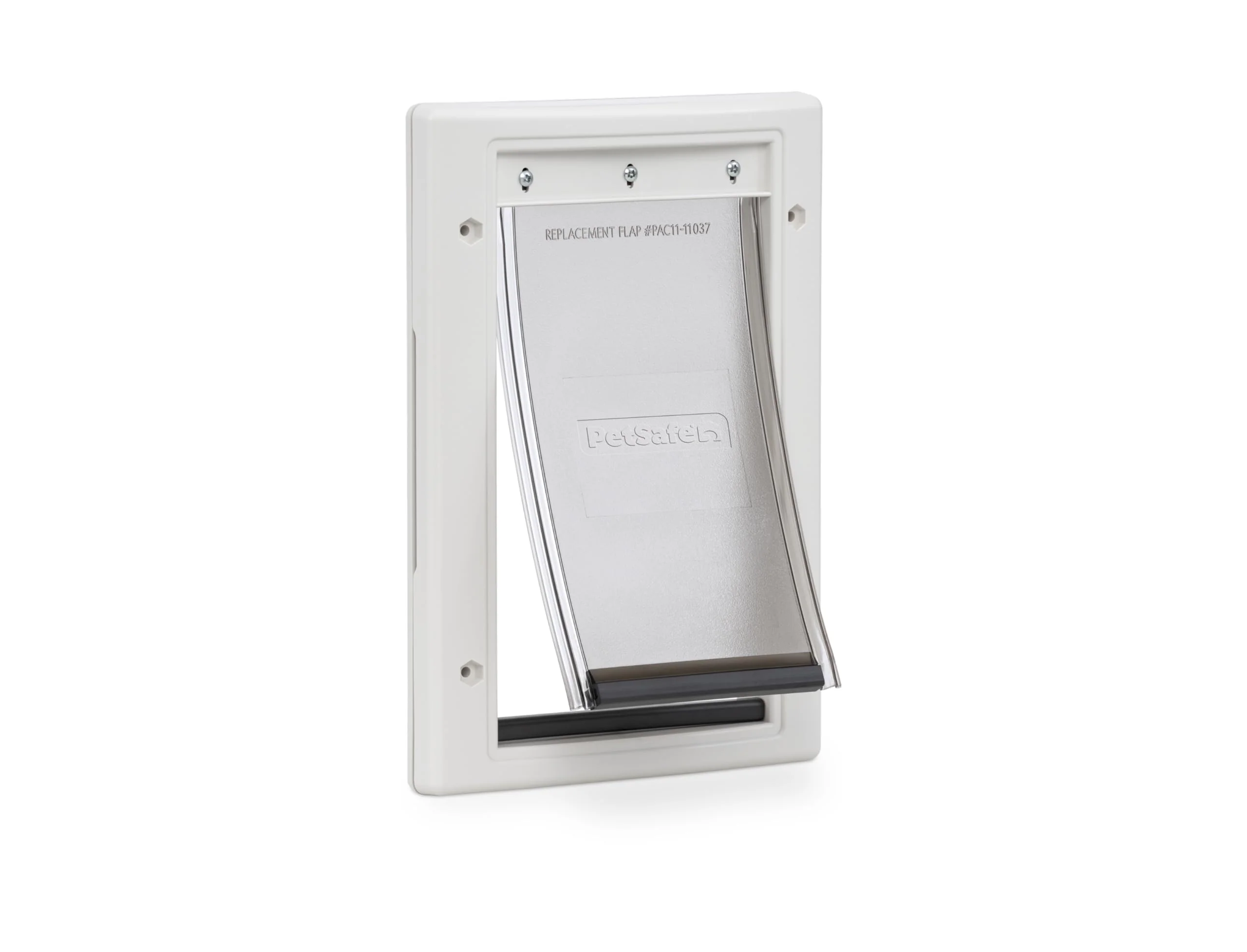 Next-Generation PetSafe Plastic Pet Door - Easy Install for Wood PVC Metal Paneled Doors Up to 15 lb High-Grade