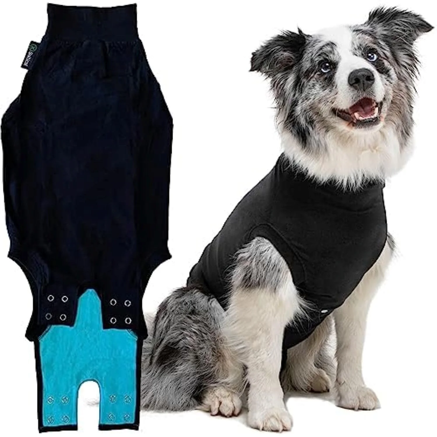 Fast Suitical D Recovery Suit Black S Plus – Post-Op Comfort for Dogs Dependable