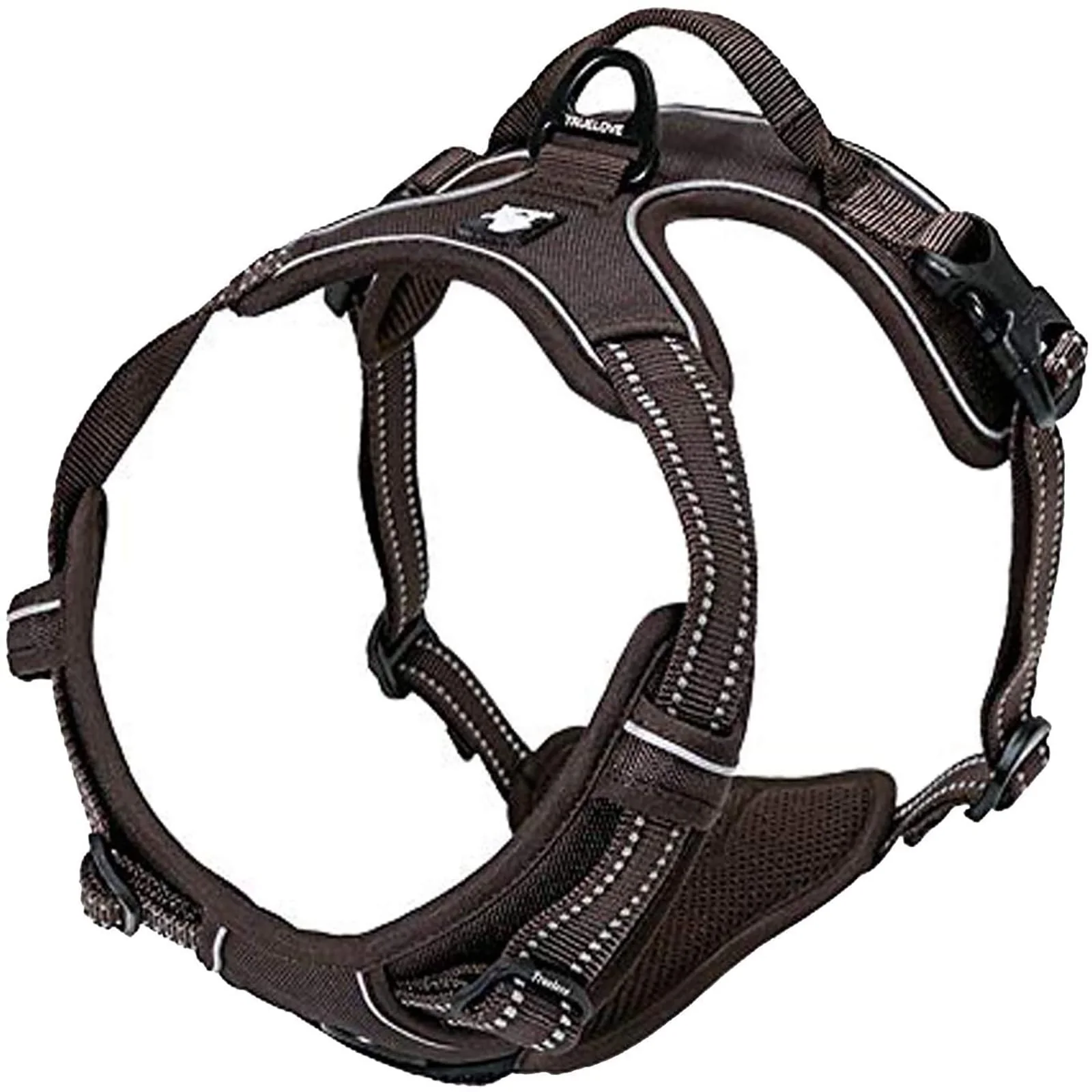 Fine Crafted TRUE LOVE Adjustable No-Pull Dog Harness TLH5651 Brown XL Reflective Pup Vest Exclusive