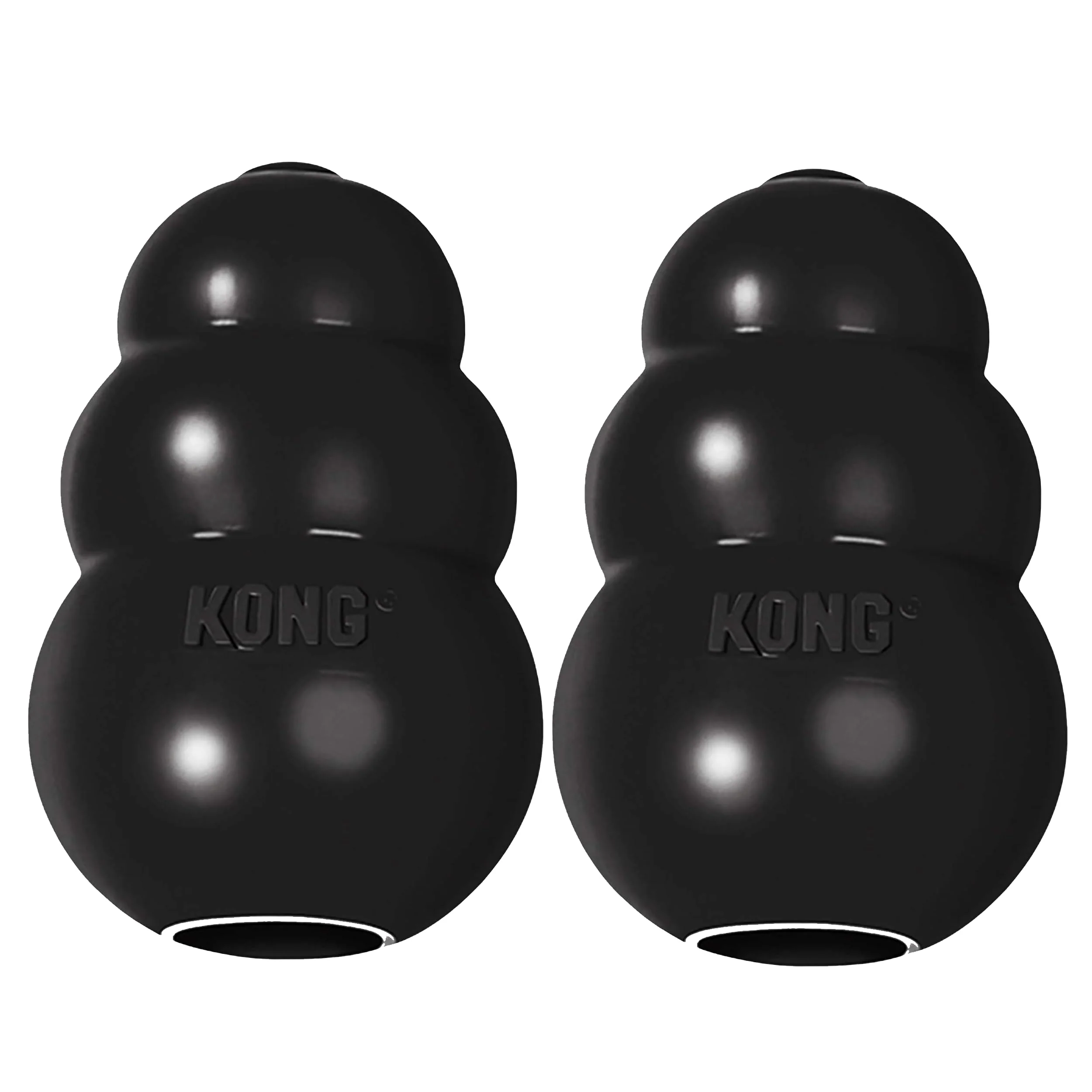 Classic KONG Extreme Dog Toy - Durable Chew Fetch Toy for Large Power Chewers Pack of 2 Authentic