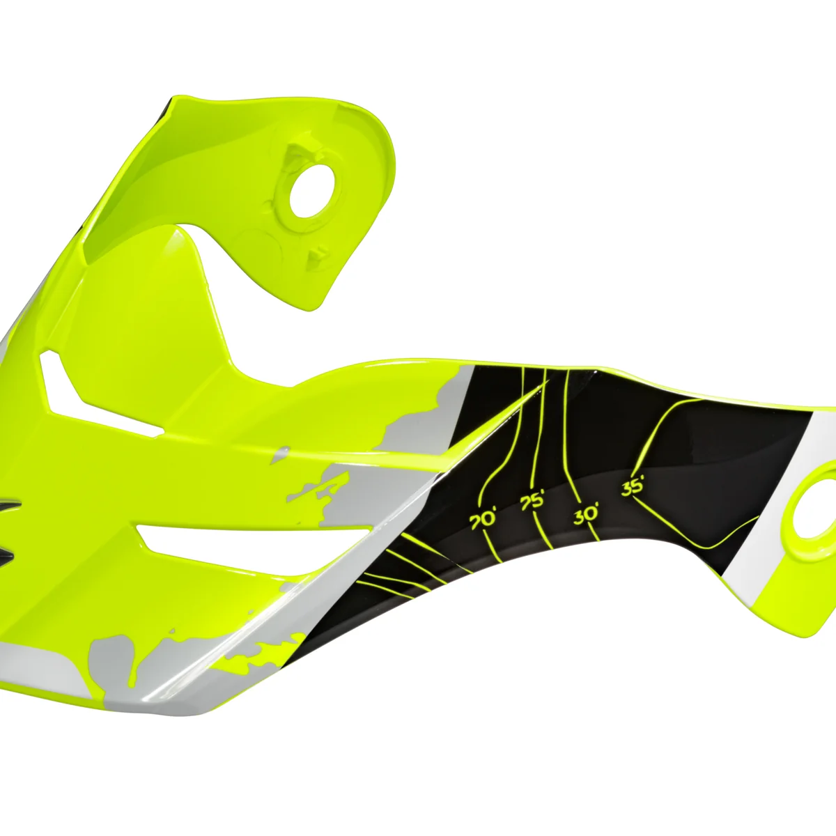 Green Scorpion - Exo At960 Peak Visor Topographic Hi Vis Black Exclusive