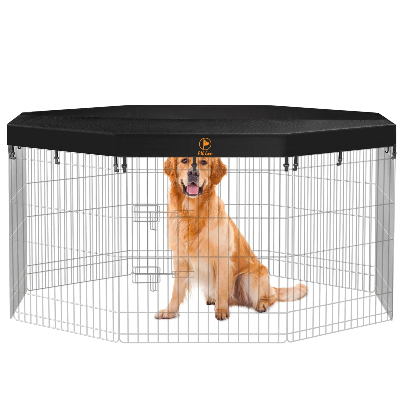 Easy-to-Use PJYuCien Mesh Top Cover for 24-Inch Octagonal 8-Panel Pet Pens Top Pad Waterproof Durable Sophisticated
