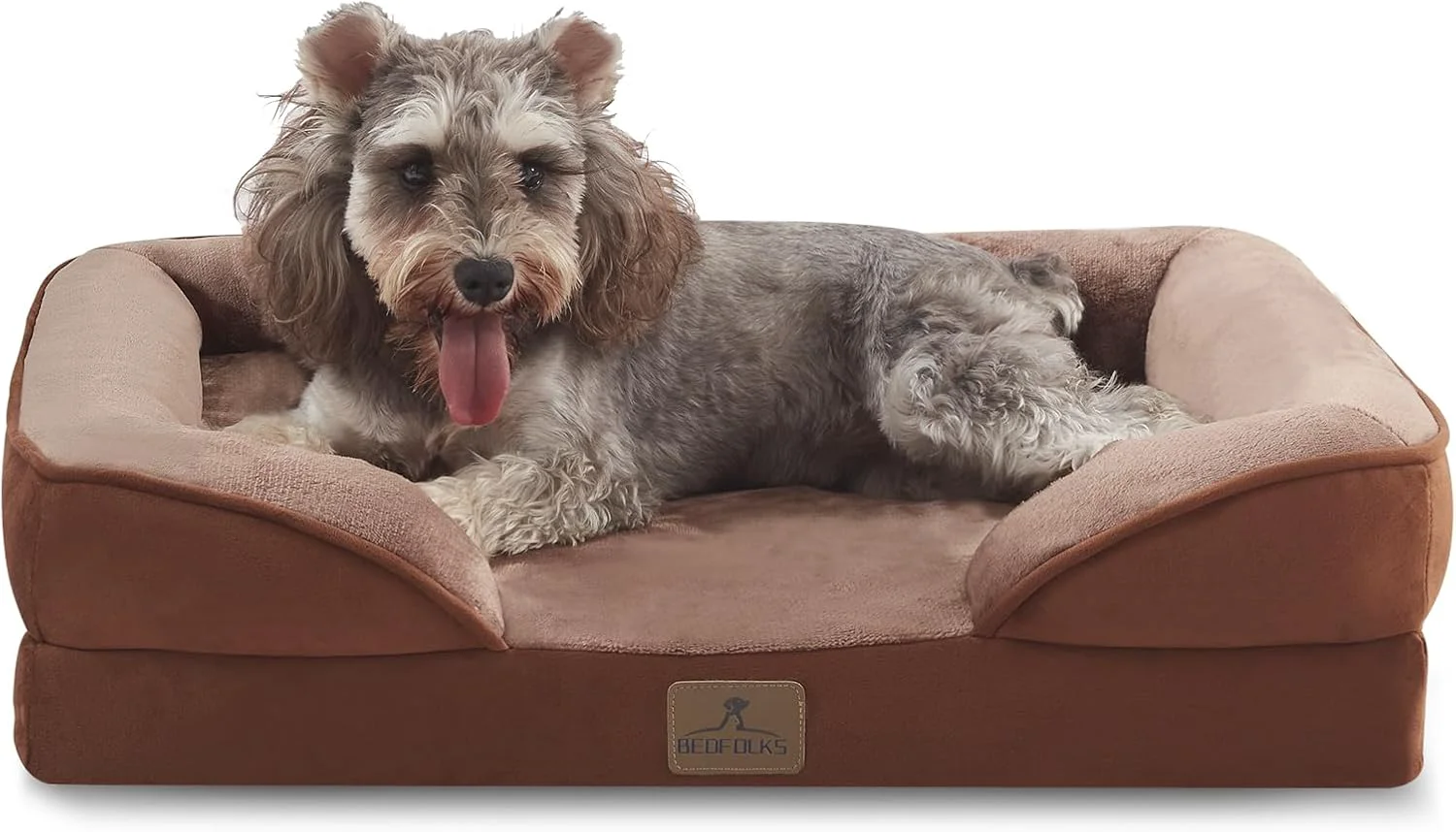 Exclusive Bedfolks Orthopedic Dog Bed Extra Small Waterproof Dog Sofa Bed for Small Dogs Cats Egg Foam Pet Couch Bed with Removable Washable Cover and Nonslip Bottom Brown Trusted