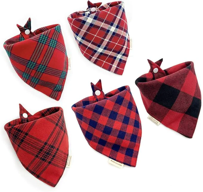 Reliable 5PCS Dog Bandanas with Button Exceptional