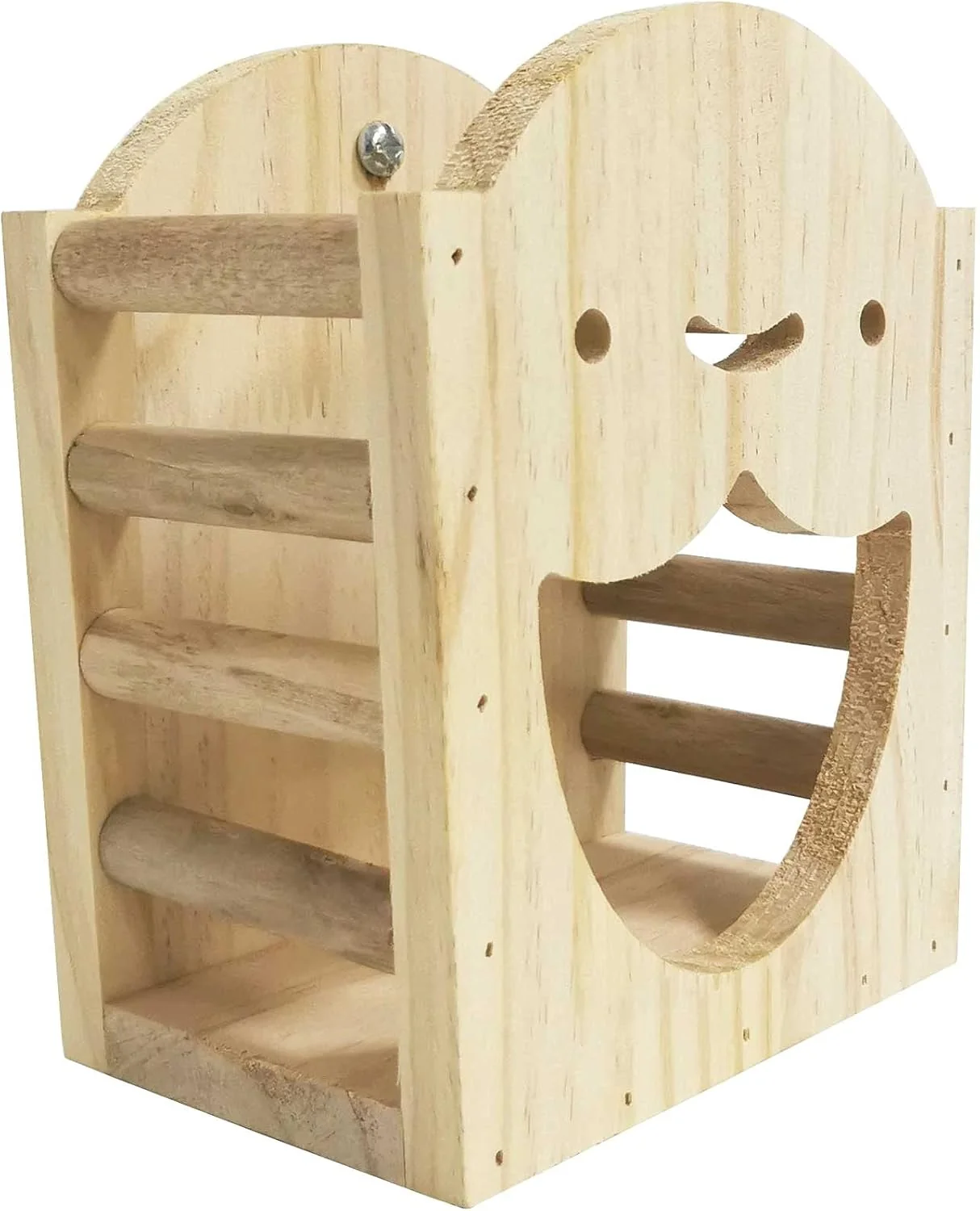 Premium kathson Rabbit Hay Feeder Rack Wood Grass Holder Less Wasted Hay Box Food Feeding Manger Hanging Hay Dispenser for Bunny Chinchilla Guinea Pigs Small Animals Functional
